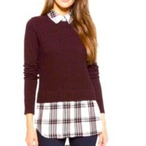 Veronica Beard burgundy sweater size large